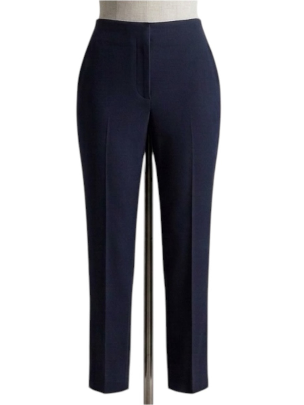 Alfani Women's Navy High Waisted Slim Ankle Dress Pants Size 4
